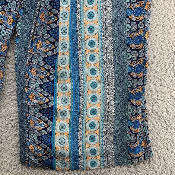 Knox Rose Women XXL Boho Pull On Pants Floral Wide Leg Bohemian Hippy Festival - Picture 6 of 16